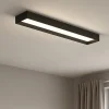 Plafoniere Moderne-Linea Light tara plafoniera led 3000k nera 74cm