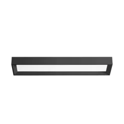 Plafoniere Moderne-Linea Light tara plafoniera led 3000k nera 74cm