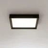 Plafoniere Moderne-Linea Light tara plafoniera quadrata nera led 3000k