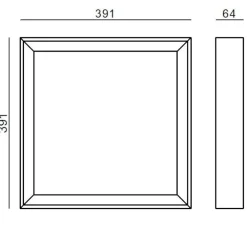 Plafoniere Moderne-Linea Light tara plafoniera quadrata nera led 3000k