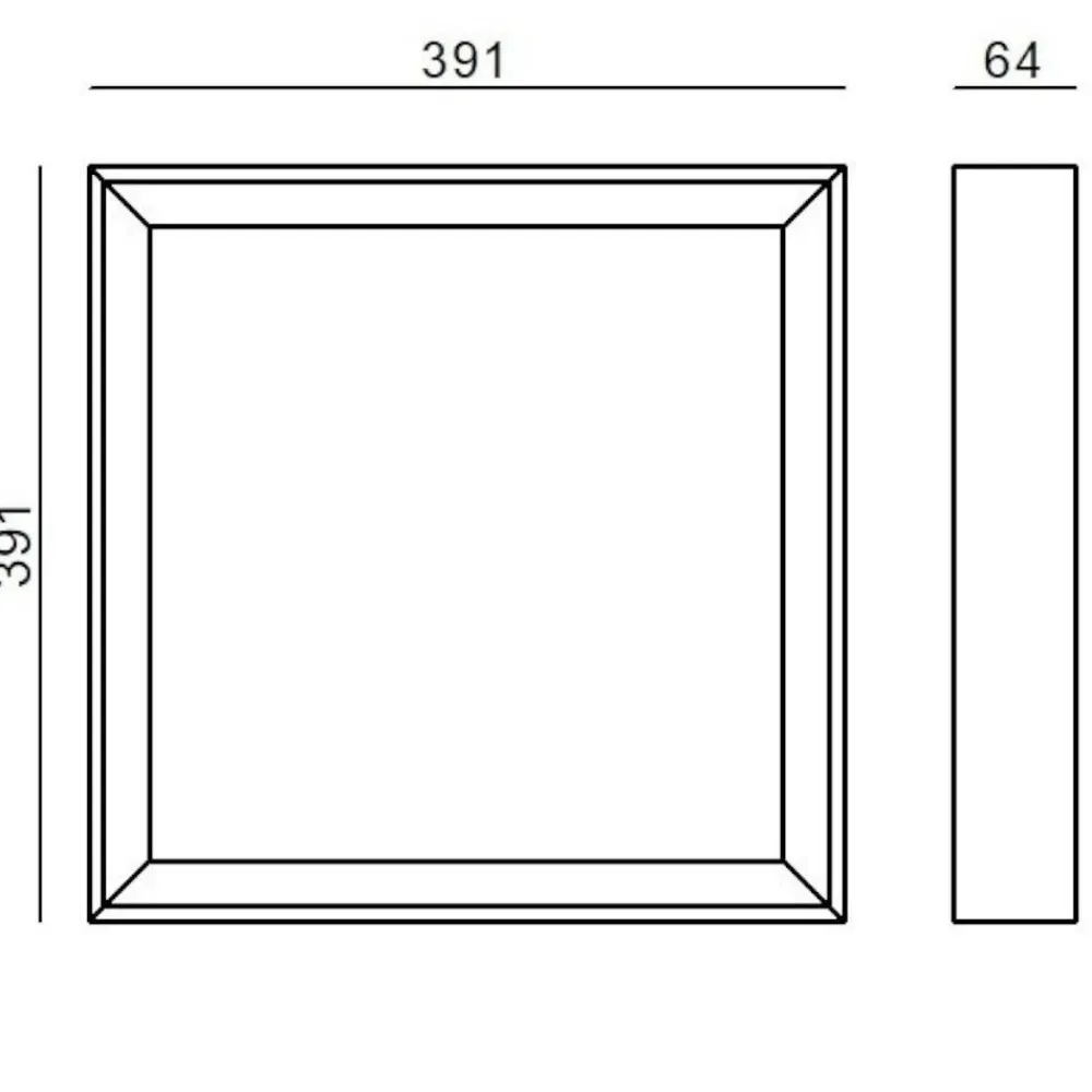 Plafoniere Moderne-Linea Light tara plafoniera quadrata nera led 3000k
