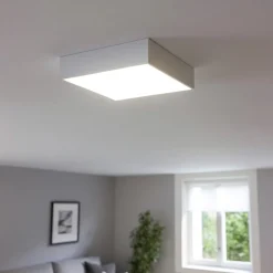 Plafoniere Moderne-Linea Light tara q plafoniera led 21w 3000k quadrata bianca