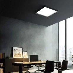 Plafoniere Moderne-Linea Light tara q plafoniera led 21w 3000k quadrata bianca