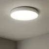 Plafoniere Moderne-Linea Light tara r plafoniera rotonda led 3000k bianca ip40