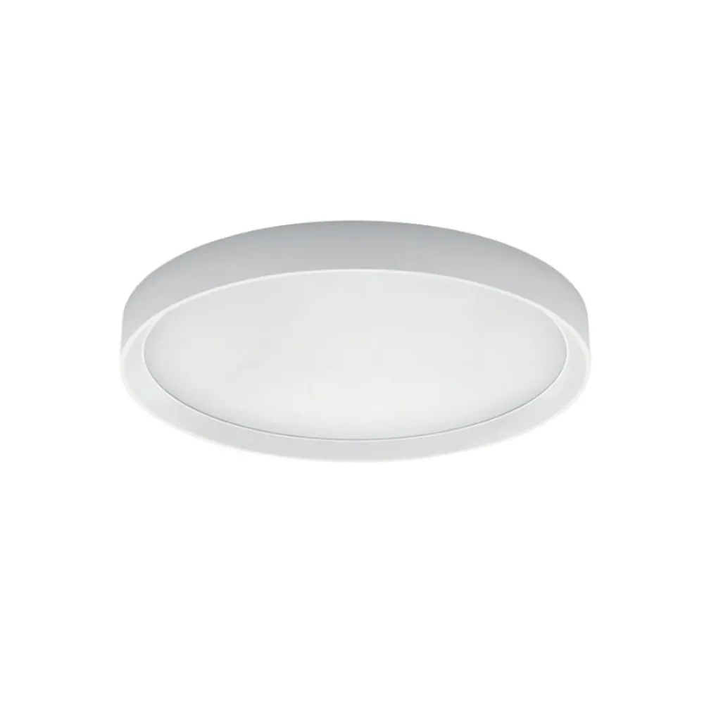 Plafoniere Moderne-Linea Light tara r plafoniera rotonda led 3000k bianca ip40