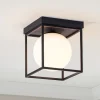 Plafoniere Moderne-Ideal Lux Lingotto pl1 plafoniera nero