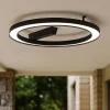 Plafoniere Da Esterno-Linea Light Lira plafoniera per esterno nera ip65 led 3000k