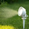 Faretti Da Esterno-Ideal Lux Litio pr1 faretto con picchetto per esterno bianco gx53 7w 4000k ip66