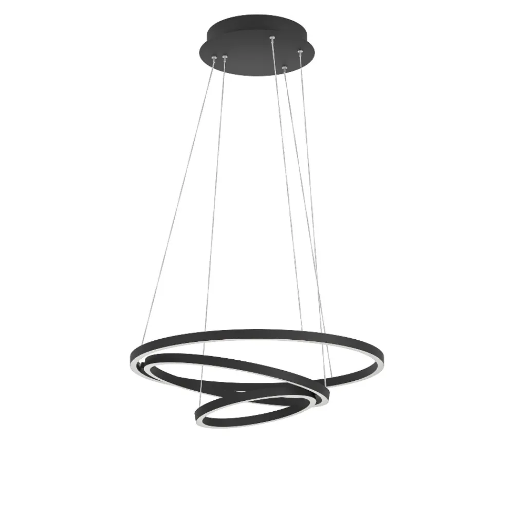 Lampadari Moderni-Eglo Lobinero z lampadario moderno per salotto led da 2700k a 6500k