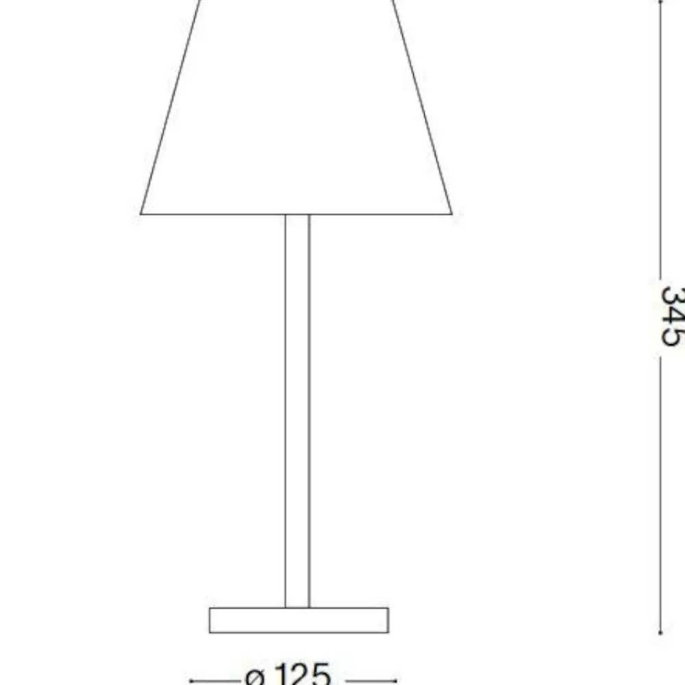 Lampade Da Tavolino Esterno-Ideal Lux Lolita tl lampada da tavolino da esterno bianca led 3000k senza fili