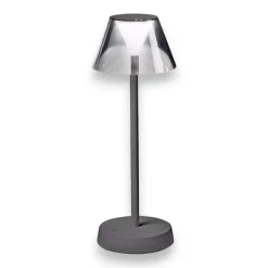 Lampade Da Tavolino Esterno-Ideal Lux Lolita tl lampada da tavolino per esterno grigio portatile