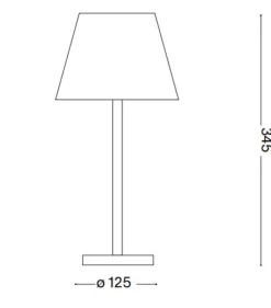 Lampade Da Tavolino Esterno-Ideal Lux Lolita tl lampada da tavolino per esterno grigio portatile