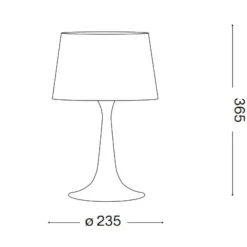 Abat Jour-Ideal Lux London tl1 small abat-jour da comodino per camera da letto