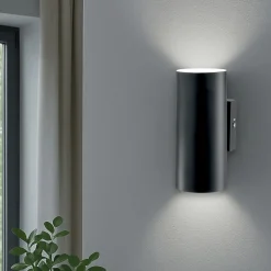 Applique Da Parete-Ideal Lux Look ap2 applique da parete per interni cilindro nero 2 luci