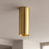 Faretti Da Soffitto-Ideal Lux Look pl1 faretto cilindro oro ottone gu10 7w 3000k