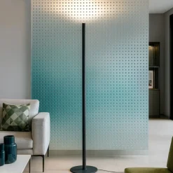 Lampade Da Terra-Ideal Lux Look pt1 lampada da terra led 24w 3000k nera