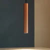 Lampade A Sospensione-Ideal Lux Look sp1 d06 lampada cilindro a sospensione rame