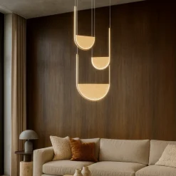Lampadari Moderni-Ondaluce Lotus lampadario moderno 3 luci oro led 3000k