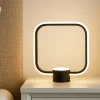 Abat Jour-Ondaluce Lt alfa nero lampada da comodino design moderna