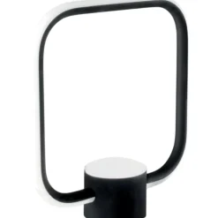 Abat Jour-Ondaluce Lt alfa nero lampada da comodino design moderna