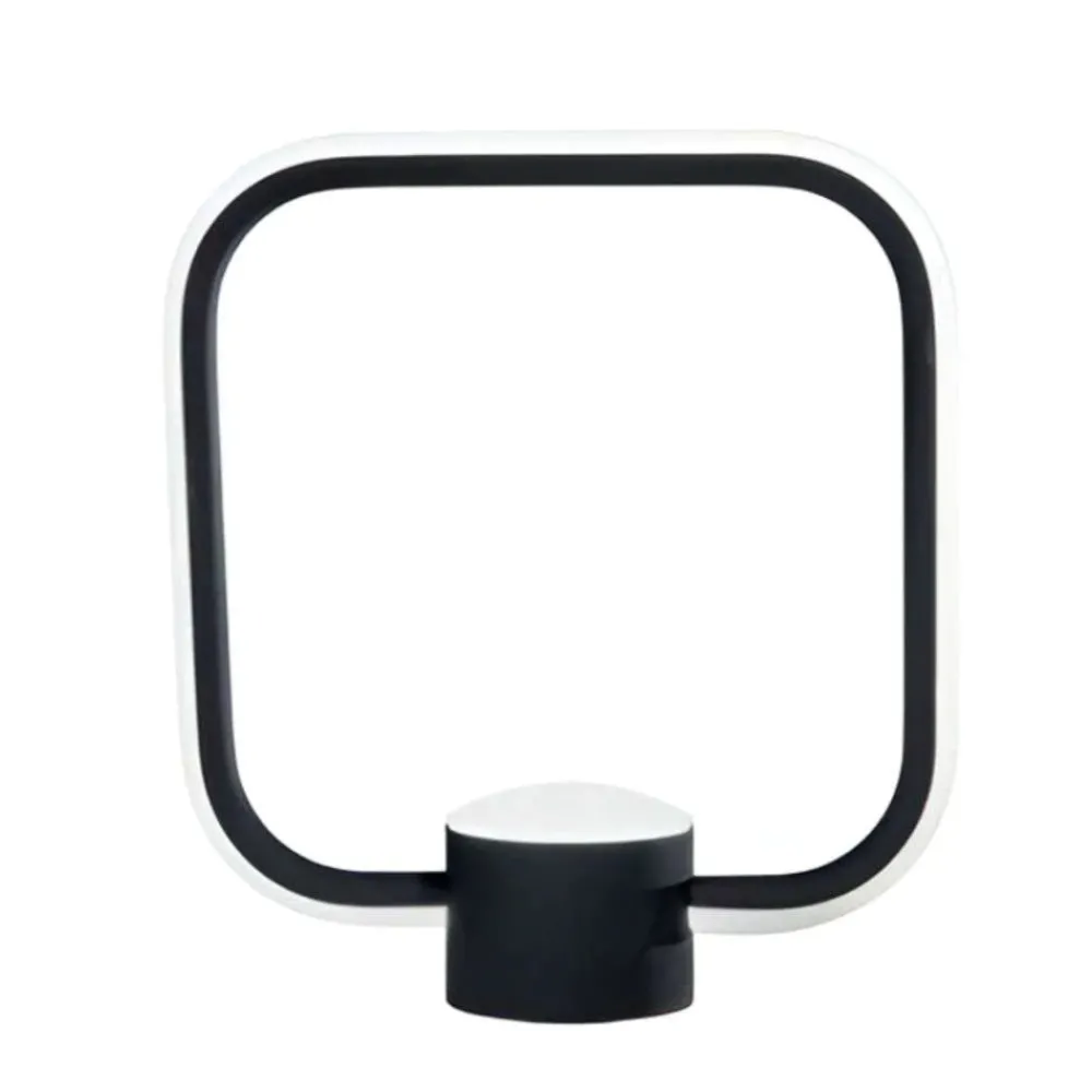 Abat Jour-Ondaluce Lt alfa nero lampada da comodino design moderna