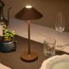 Lampade Da Tavolino Esterno-Ondaluce Lt moon lampada da tavolino bar corten led senza fili ip54