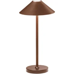 Lampade Da Tavolino Esterno-Ondaluce Lt moon lampada da tavolino bar corten led senza fili ip54