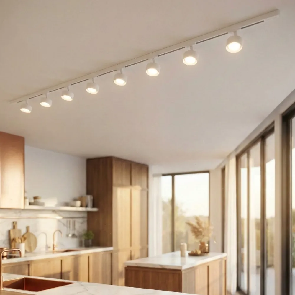 Illuminazione A Binario-Selezionato da Mazzolaluce Luci a binario 300cm bianco con spot gx53 orientabili