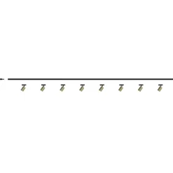Illuminazione A Binario-Selezionato da Mazzolaluce Luci a binario nero oro 300cm con 8 spot e27 orientabili