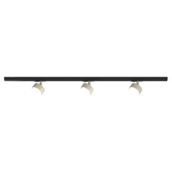Illuminazione A Binario-Selezionato da Mazzolaluce Luci a binario plafoniera 100cm con 3 spot gx53 sabbia monofase orientabili