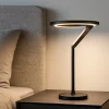 Abat Jour-Selezionato da Mazzolaluce Lume da comodino nero abat-jour moderna led dimmerabile