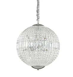 Lampadari Moderni-Ideal Lux Luxor sp8 lampadario di cristallo sfera contemporaneo elegante