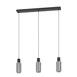 Lampadari Cucina-Eglo Maione lampadario cucina design moderno colore nero