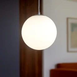 Lampade A Sospensione-Ideal Lux Mapa bianco sp1 d30 ideal lulx lampada sfera vetro bianco