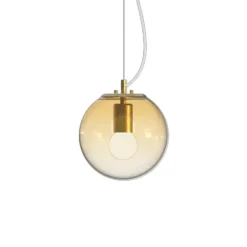 Lampade A Sospensione-Ideal Lux Mapa clear sp1 d20 lampada a sospensione vero ambra
