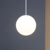 Lampade A Sospensione-Ideal Lux Mapa sp1 d10 lampada a sospensione sfera bianca
