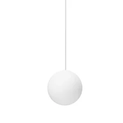 Lampade A Sospensione-Ideal Lux Mapa sp1 d10 lampada a sospensione sfera bianca