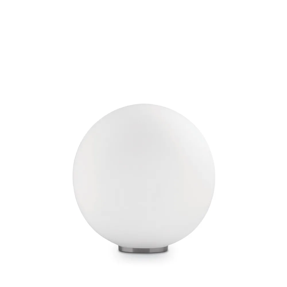 Abat Jour-Ideal Lux Mapa tl1 d30 lampade da comodino sfera in vetro bianco 30cm per camera da letto