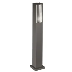 Lampioni Da Giardino-Ideal Lux Marte pt1 lampione paletto da esterno ip44 antracite