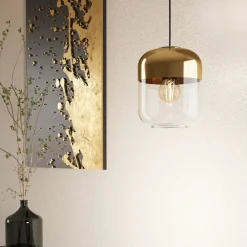 Lampade A Sospensione-Eglo Maryvilla lampada a sospensione per isola cucina design minimal