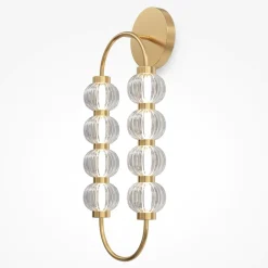 Applique Da Parete-Maytoni amulet applique da parete led 16w 3000k ovale colore oro