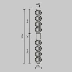 Applique Da Parete-Maytoni amulet applique da parete led 19w 3000k design moderno