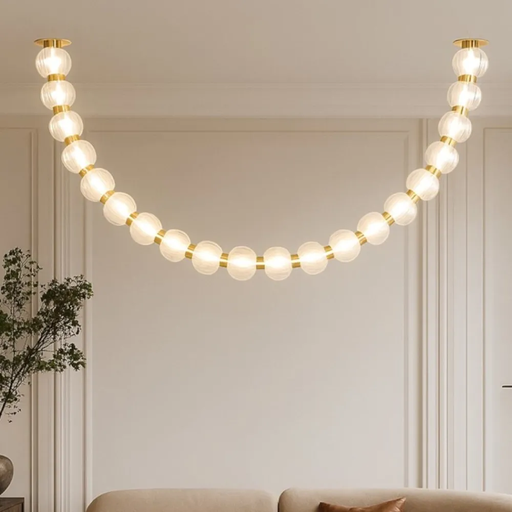 Lampadari Moderni-Maytoni amulet lampadario led 36w 3000k con sfere moderno