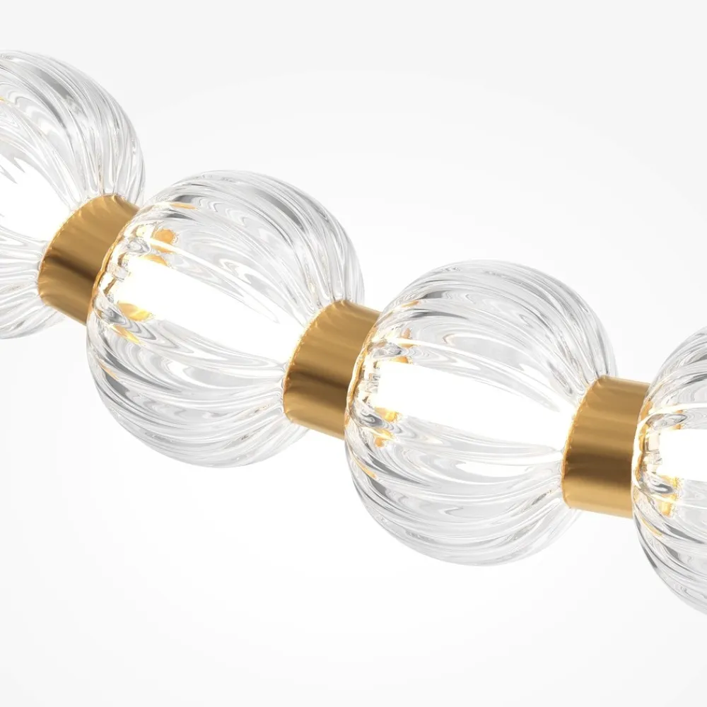 Lampadari Moderni-Maytoni amulet lampadario led 36w 3000k con sfere moderno
