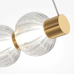 Lampadari Moderni-Maytoni amulet lampadario moderno led 40w 3000k sfere in vetro
