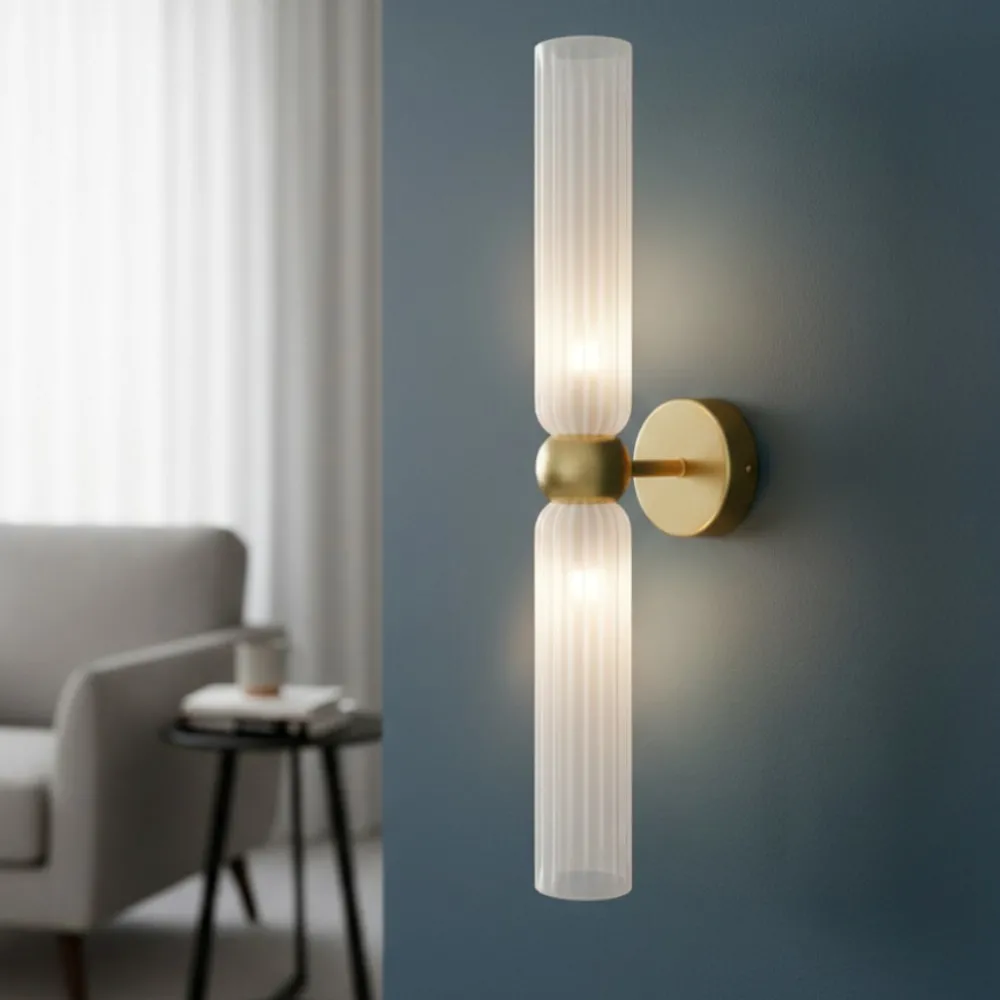 Applique Da Parete-Maytoni antic applique contemporanea 2 luci vetro bianco satinato