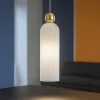 Lampade A Sospensione-Maytoni antic lampada a sospensione per isola cucina in vetro rigato
