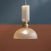 Lampade A Sospensione-Maytoni antic lampada a sospensione colore oro paralume in vetro