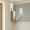 Lampadari Cucina-Maytoni arco lampadario da cucina paralumi in vetro