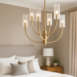 Lampadario Camera Da Letto-Maytoni arco lampadario per camera da letto 6 luci
